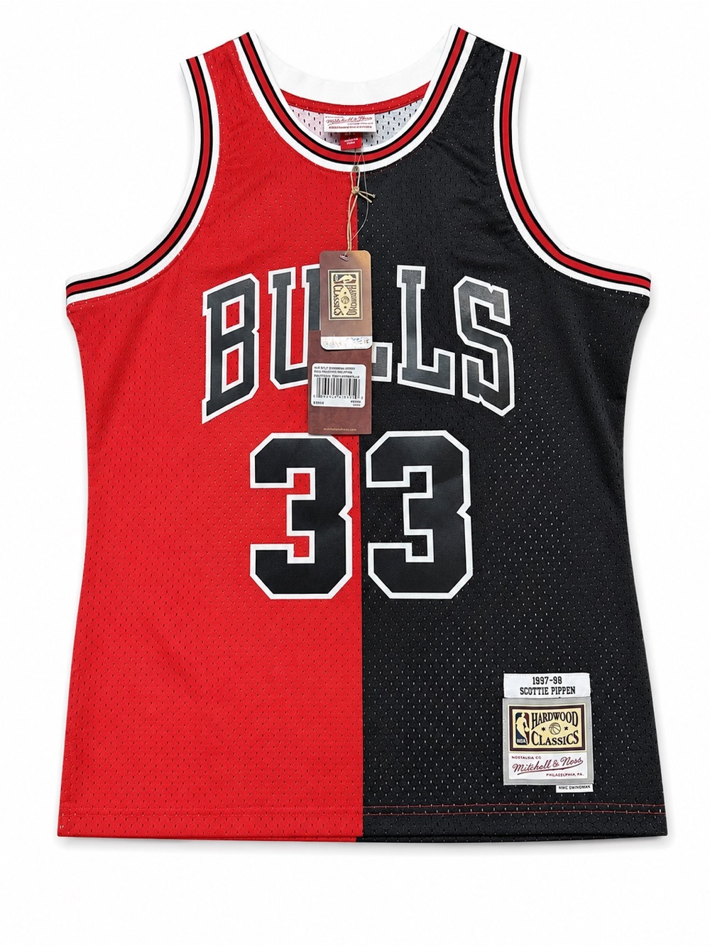 Mitchell & Ness Scottie Pippen Chicago Bulls Split Jersey #33 NWT Small
